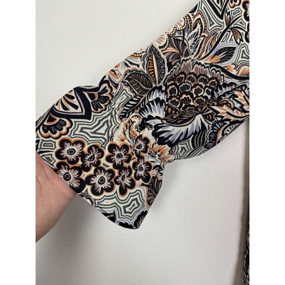 Zac & Rachel Woman’s Colorful Floral Boho Flowy Top Size Medium - Picture 2 of 6